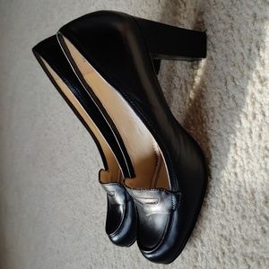 Bandolino Block Heel Penny Loafers, Size 9.5M